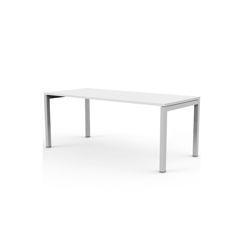 @67002+87711Nx2-AN+8 ARTEXPORT MESA ESCRITORIO 140 VENERE 60 CON 4 PATAS DE METAL 40X40MM TABLERO DE 22MM BLANCO