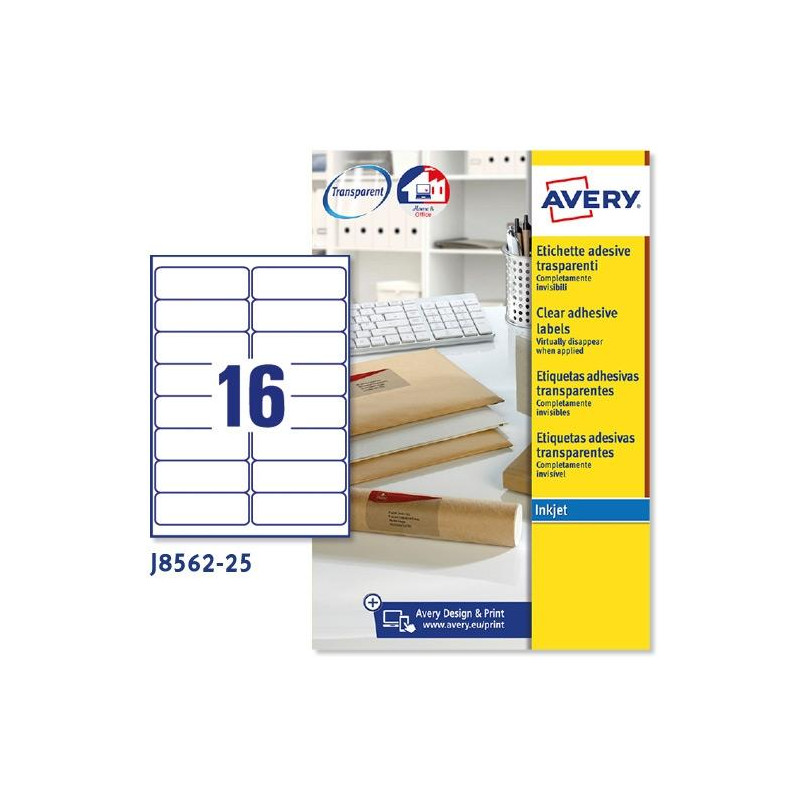 J8562-25 AVERY ETIQUETAS ADHESIVAS PARA SOBRES 99