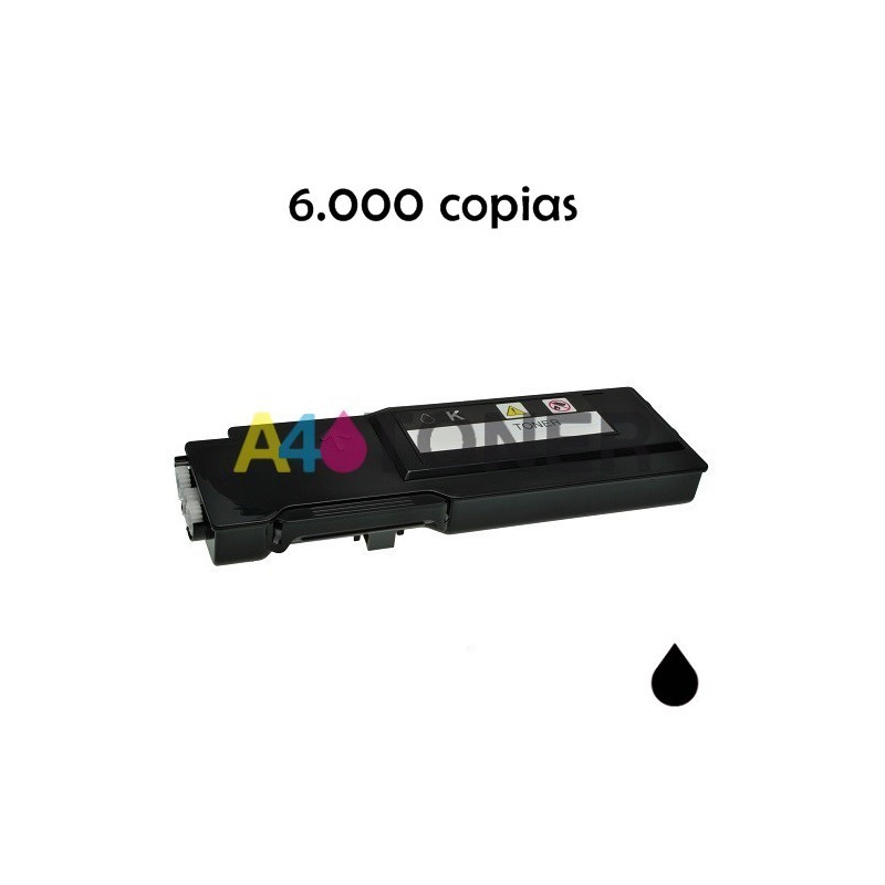 Toner Dell C2660 negro alternativo compatible con Dell 593BBBU