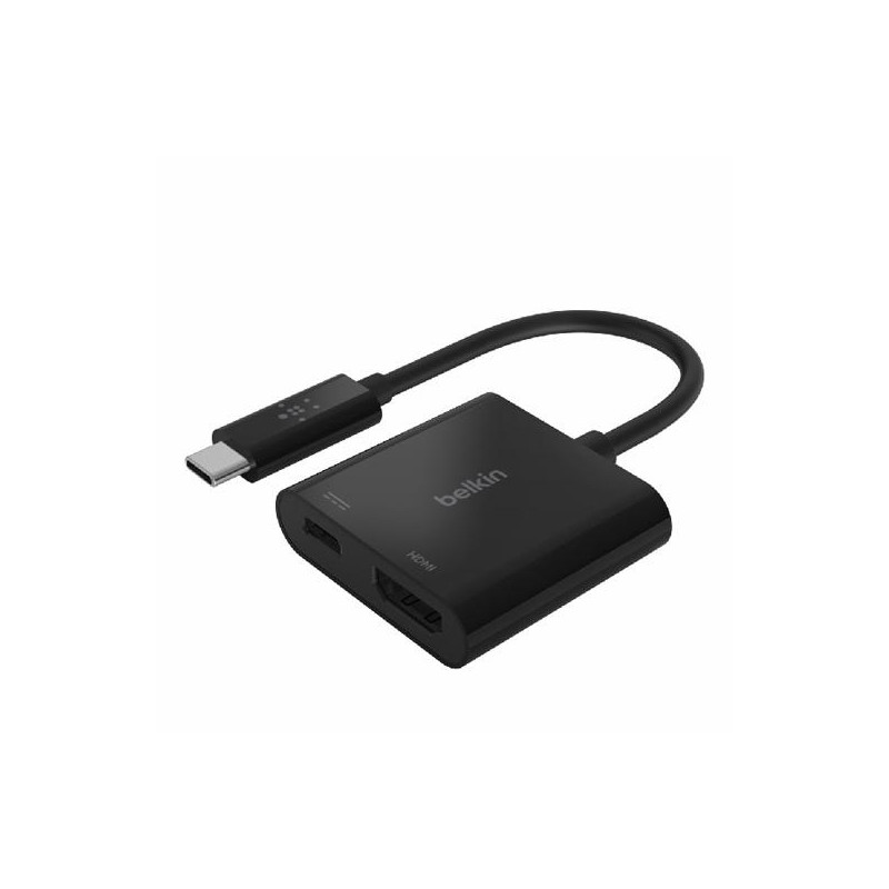 AVC002BTBK BELKIN CABLE ADAPTADOR USB-C  A HDMI + CARGA 60W NEGRO