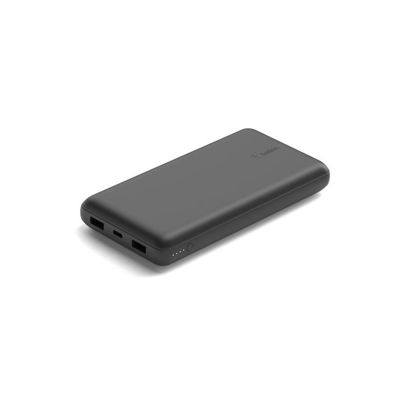 BPB011BTBK BELKIN CARGADOR POWER BANK QI 10K MAH 2USB-A 1 USB-C NEGRO