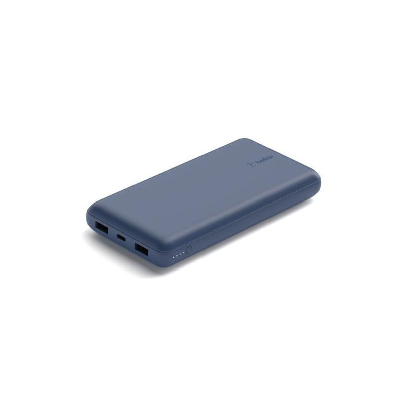 BPB012BTBL BELKIN CARGADOR POWER BANK QI 20K MAH 2USB-A 1 USB-C AZUL