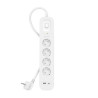 SRB001VF2M BELKIN REGLETA DE PROTECCION CONTRA SOBRETENSIONES CON 4 TOMAS + USB + USB-C BOTÓN DE APAGADO Y ENCENDIDO BLANCO