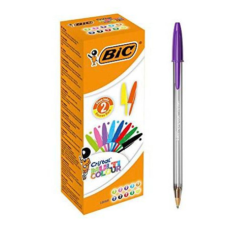 926381 BIC BOLÍGRAFO CRISTAL FUN MULTICOLOR SURTIDOS - CAJA DE 20U -