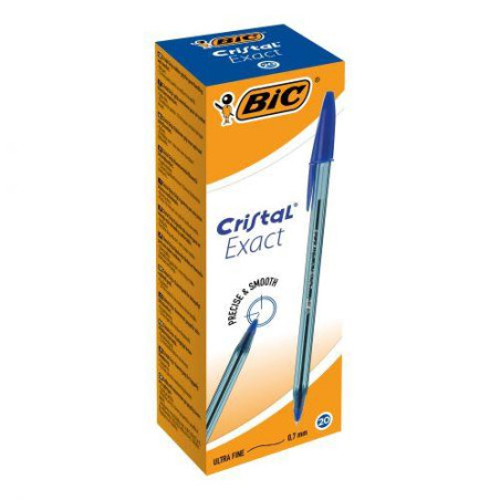 992605 BIC BOLÍGRAFO CRISTAL EXACT ULTRA FINE AZUL CAJA 20 UD