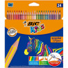 950525 BIC LÁPICES DE COLORES KIDS EVOLUTION STRIPES C/SURTIDOS ESTUCHE 24 UD