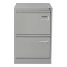 PSF2-AV7 BISLEY ARCHIVADOR METALICO 2 CAJONES ARCHIVO CARPETAS COLGANTES A4/FOLIO+ FONDO 62CM GRIS