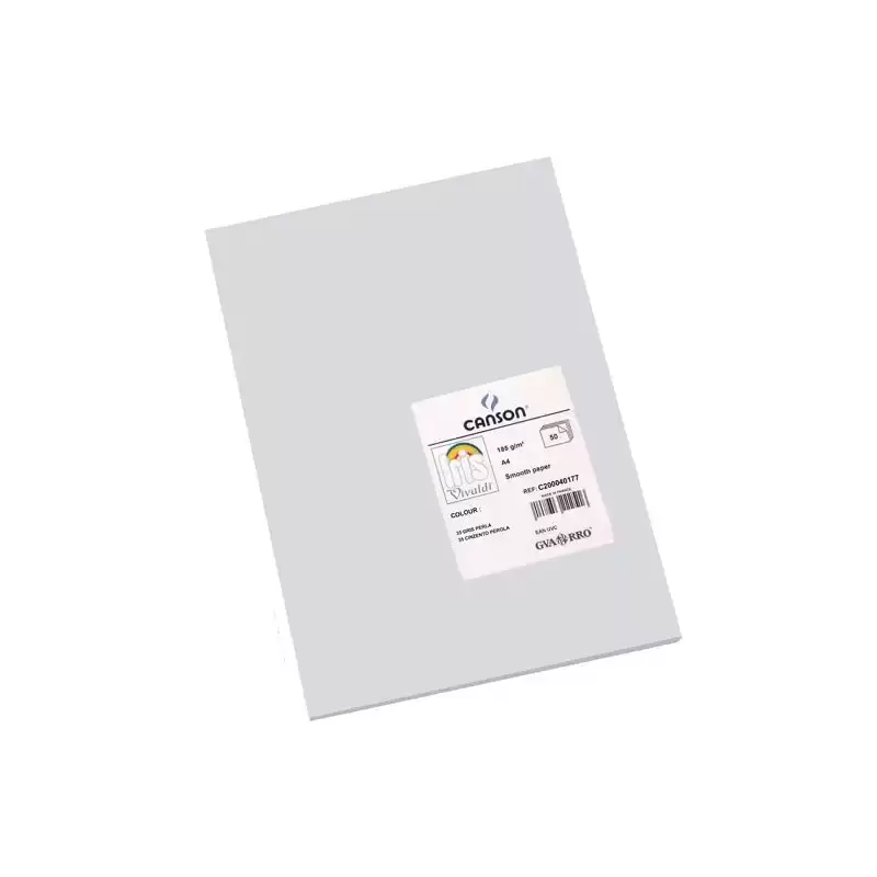 C200040177 IRIS CARTULINA 210X297MM 185GR GRIS PERLA -50U-