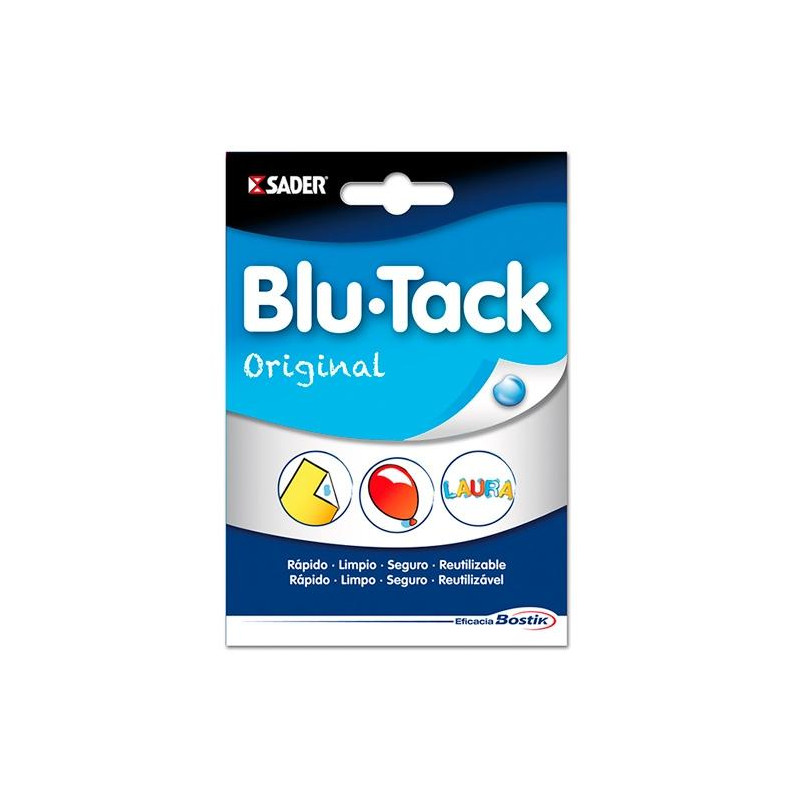 30817110 (1689) BOSTIK MASILLA ADHESIVA REUTILIZABLE BLU TACK ORIGINAL 57GR AZUL