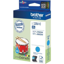 LC22UCBP BROTHER TINTA CIAN PARA DCPJ785DW