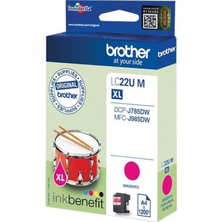 LC22UMBP BROTHER TINTA MAGENTA PARA DCPJ785DW