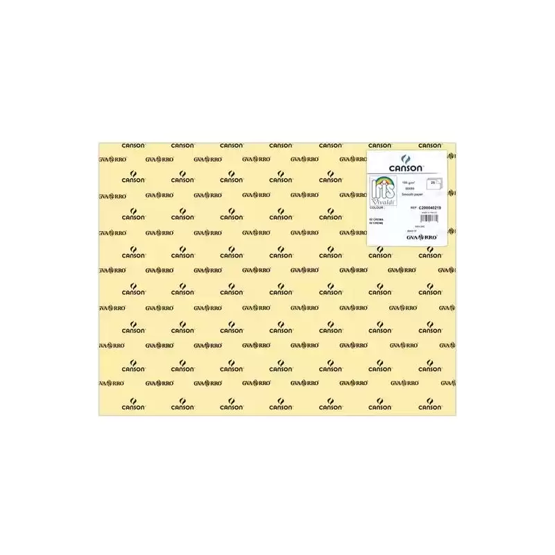 C200040219 IRIS CARTULINA 50X65CM 185GR CREMA -25U-