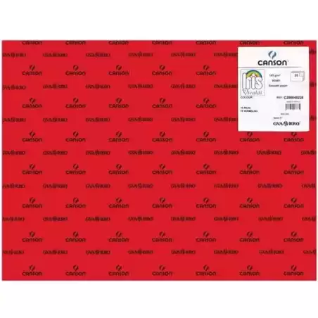 C200040228 IRIS CARTULINA 50X65CM 185GR ROJO -25U-