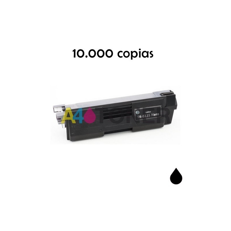 Toner compatible Kyocera TK-5135 / TK 5135 / TK5135 negro alternativo con Kyocera/mita 1T02PA0NL0