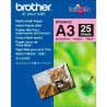 BP60MA3 BROTHER PAPEL FOTOGRÁFICO A3 145GR INKJET PAQUETE 25H BLANCO MATE