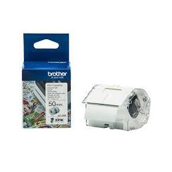 CZ1005 BROTHER ROLLO DE CINTA ADHESIVA ZERO INK PARA ETIQUETADORA VC500W CZ1005 5CMX5M.