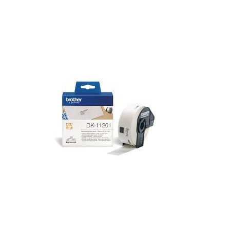 DK11201 BROTHER ETIQUETAS DE DIRECCIÓN ESTANDAR DE PAPEL 29MMX90MM