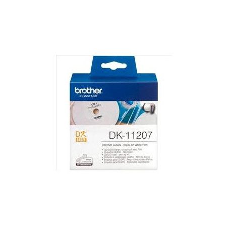 DK11207 BROTHER CINTA ETIQUETAS PARA CD/DVD