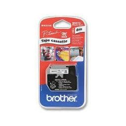 MK231BZ BROTHER CINTA ROTULADORA NO LAMINADA NEGRO SOBRE BLANCO DE 12MM