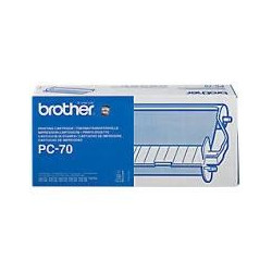 PC70 BROTHER CINTA DE TRANSFERENCIA TÉRMICA NEGRO  T-72/74/76/78/84/94/96. CARTUCHO + CINTA