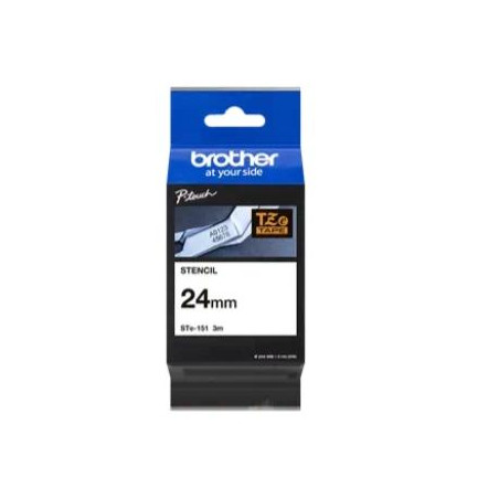 STE151 BROTHER CINTA ROTULADORA LAMINADA DE 24MMX3M (REUTILIZABLE HASTA 50 VECES)