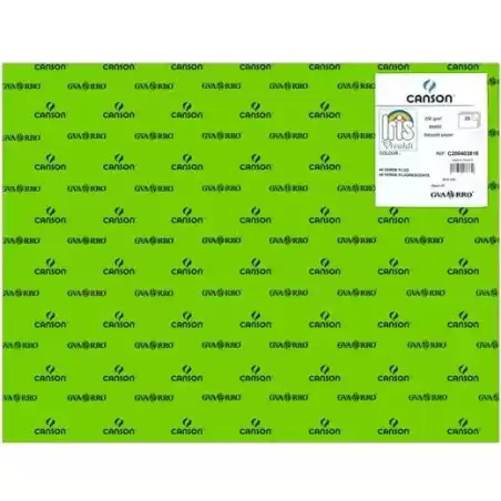 C200403816 IRIS CARTULINA 50X65CM 250GR VERDE FLUOR -25U-