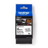 TZEFX-211 BROTHER CINTA ROTULADORA LAMINADA NEGRO SOBRE BLANCO 6MMX8M