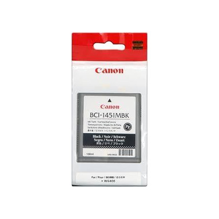 0175B001AA CANON TINTA NEGRO MATE BJ-W 6400 - BCI 1451 MBK