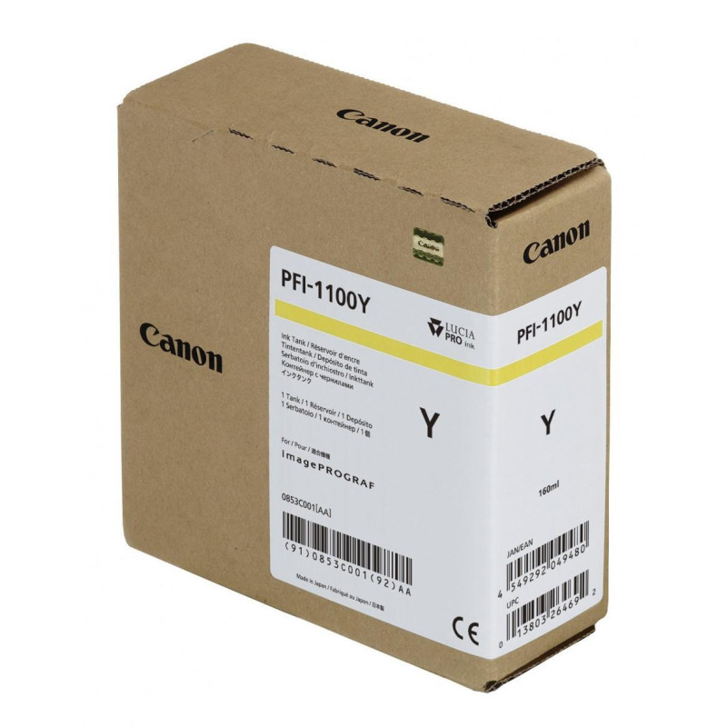 0853C001AA CANON TINTA AMARILLO IPF PRO2000/4000/4000S/6000S - PFI-1100Y