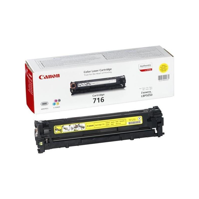 1977B002AA CANON TONER AMARILLO LBP-5050/5050N / MF 8030 8050 CN 800 CW  - CRG 716 Y