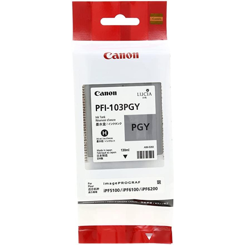 2214B001AA CANON TINTA GRIS FOTO IPF5100/6100 130 ML - PFI 103 PGY