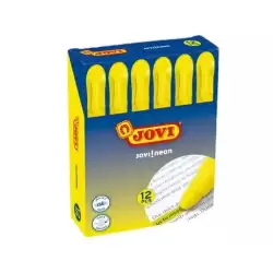 1817 JOVI MARCADOR FLUORESCENTE JOVI!NEON DE GEL EN STICK 140MM AMARILLO CAJA 12 UD