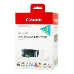 6384B010 CANON TINTA MULTIPACK PIXMA PRO-100 CARTUCHOS (PACK 8 COLORES) - CLI42