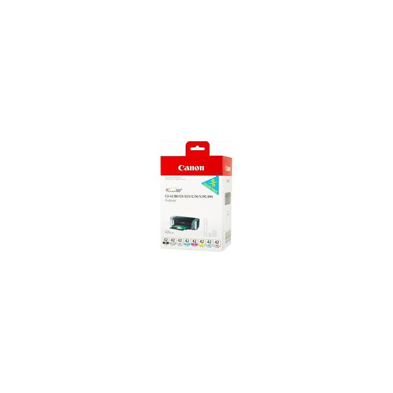 6384B010 CANON TINTA MULTIPACK PIXMA PRO-100 CARTUCHOS (PACK 8 COLORES) - CLI42