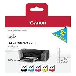 6402B009 CANON TINTA MULTIPACK MBK /C/M/Y/R PGI-72KITPIXMA PRO 10 KIT (PACK 5 COLORES) PGI-72