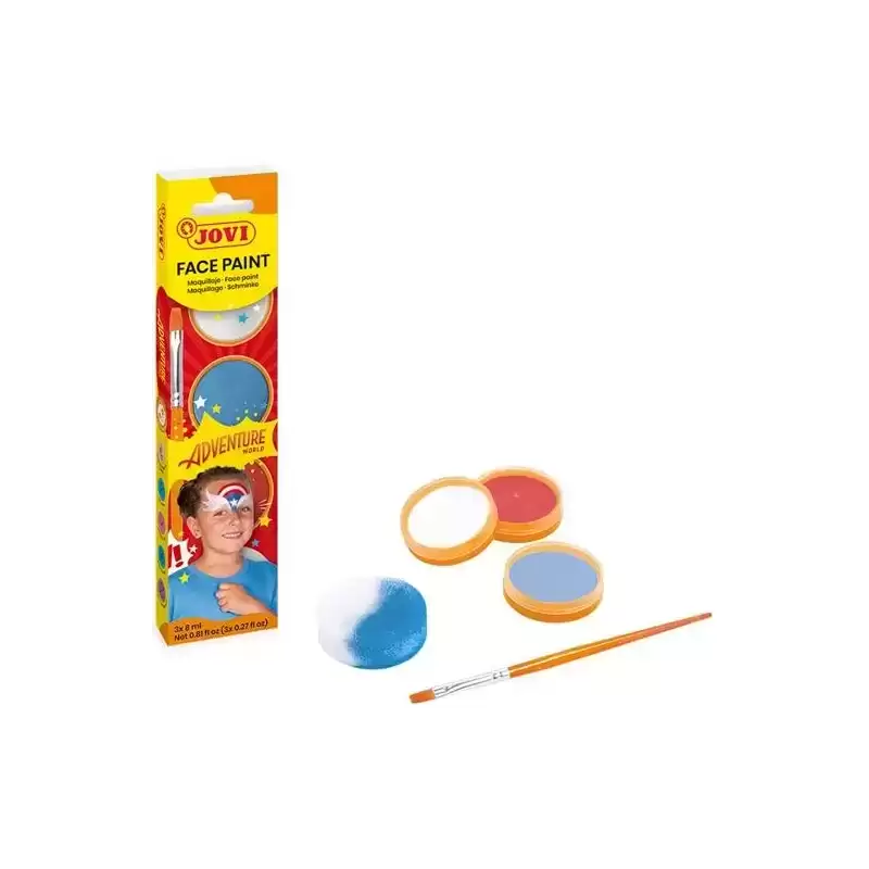 174AD JOVI MAQUILLAJE CREMA ESTUCHE 3 BOTES 8ML + ACCESORIOS ADVENTURE