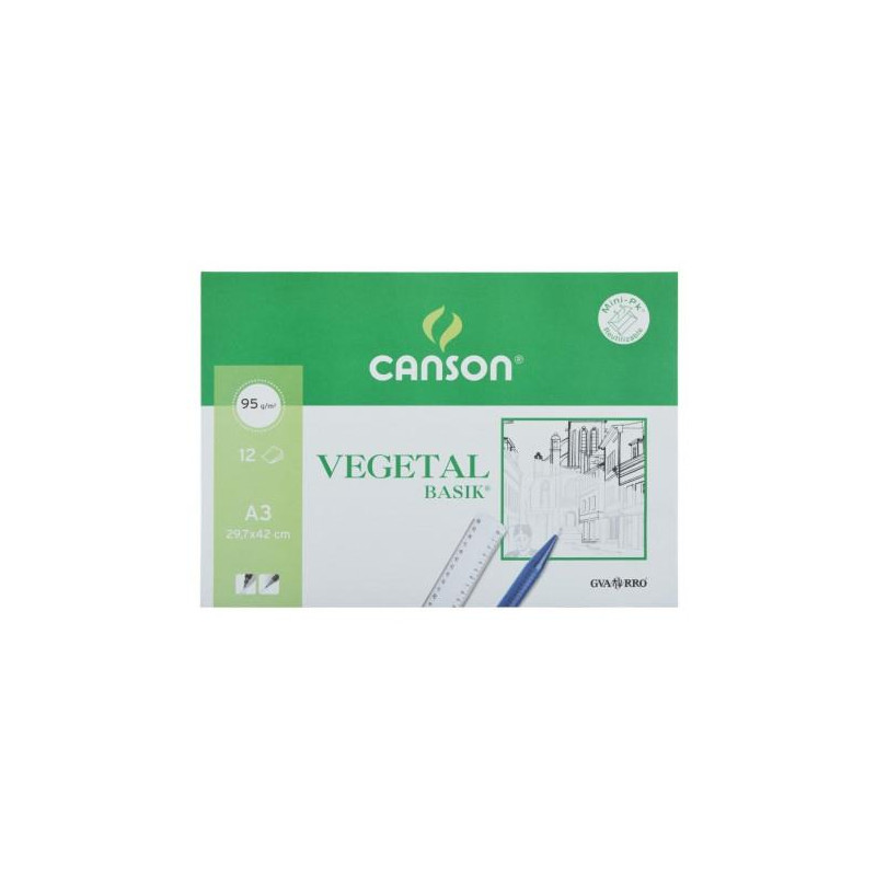 C200400787 CANSON MINIPACK VEGETAL BASIK 12 HOJAS 29