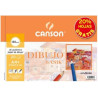 C400110484 CANSON BLOC DIBUJO BASIK ESPIRAL 20H+20% GRATIS A4+ 130GR MICROPERFORADO BLANCO NATURAL -10U-