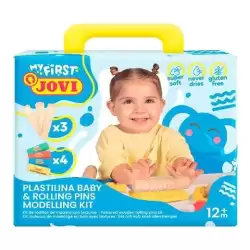374RP JOVI MALETÍN DE MODELAJE MY FIRST PLASTILINA BABY Y RODILLOS +12M