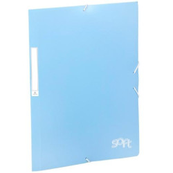 20160110 CARCHIVO CARPETA SOLAPAS FOLIO C/GOMAS PP SOFT AZUL PASTEL