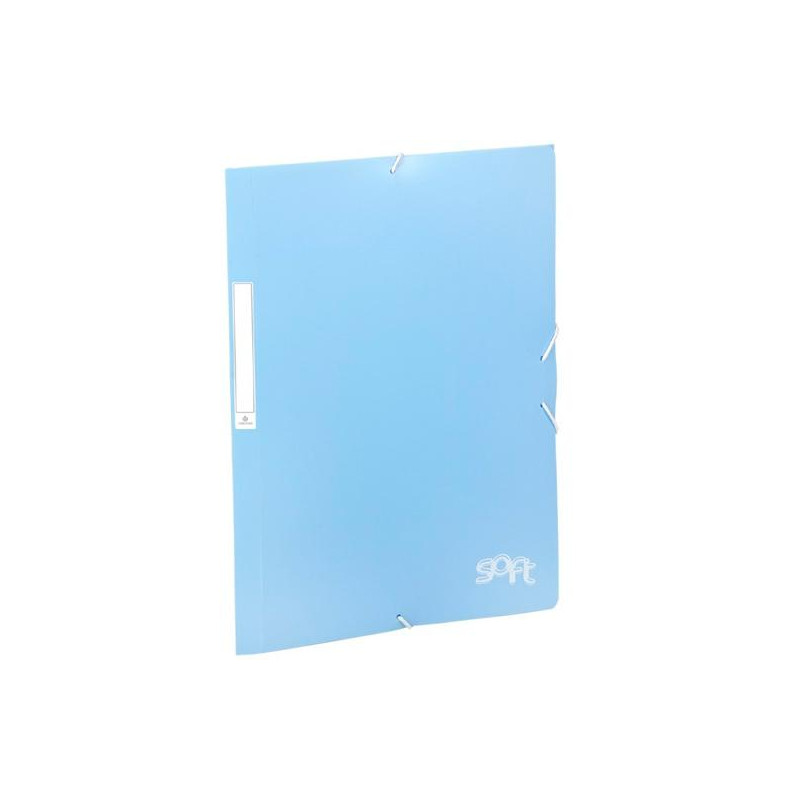 20160110 CARCHIVO CARPETA SOLAPAS FOLIO C/GOMAS PP SOFT AZUL PASTEL