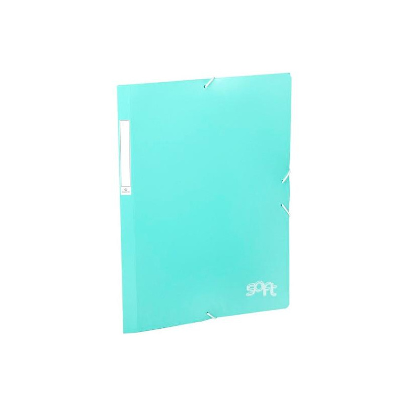 20160117 CARCHIVO CARPETA SOLAPAS FOLIO C/GOMAS PP SOFT MENTA PASTEL