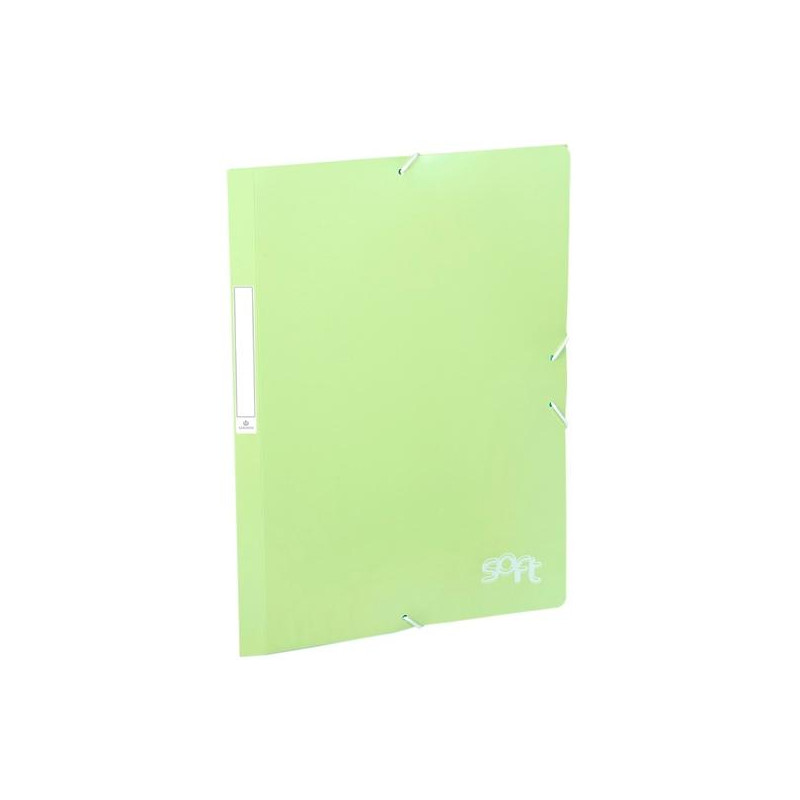 20160121 CARCHIVO CARPETA SOLAPAS FOLIO C/GOMAS PP SOFT VERDE PASTEL