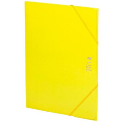 2033L20 CARCHIVO CARPETA 3 SOLAPAS FOLIO C/GOMAS CARTÓN BRILLO LUZ AMARILLO