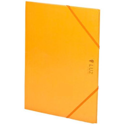 2033L23 CARCHIVO CARPETA 3 SOLAPAS FOLIO C/GOMAS CARTÓN BRILLO LUZ NARANJA