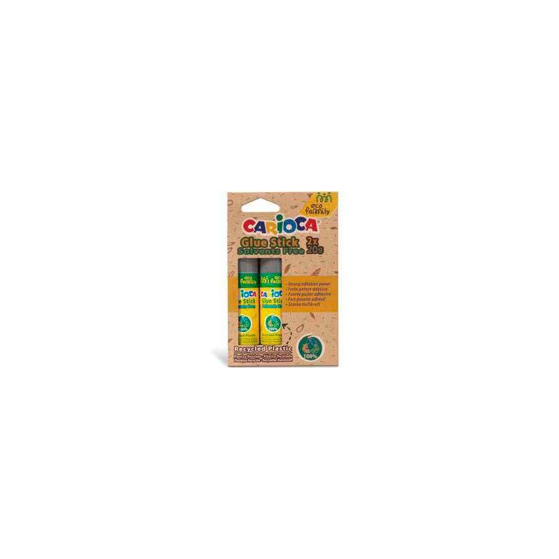 43169 CARIOCA PEGAMENTO EN BARRA 20GR ECO FAMILY BLISTER -2UD-