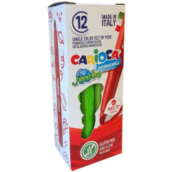 4013007 CARIOCA ROTULADOR JUMBO PUNTA MAXI VERDE CLARO CAJA 12 UD