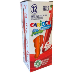 4013008 CARIOCA ROTULADOR JUMBO PUNTA MAXI NARANJA CAJA 12 UD