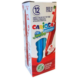 4013010 CARIOCA ROTULADOR JUMBO PUNTA MAXI AZUL CLARO CAJA 12UD