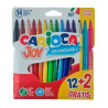 40533 CARIOCA ROTULADORES JOY SUPER LAVABLES C/SURTIDOS ESTUCHE 12+2 UD GRATIS